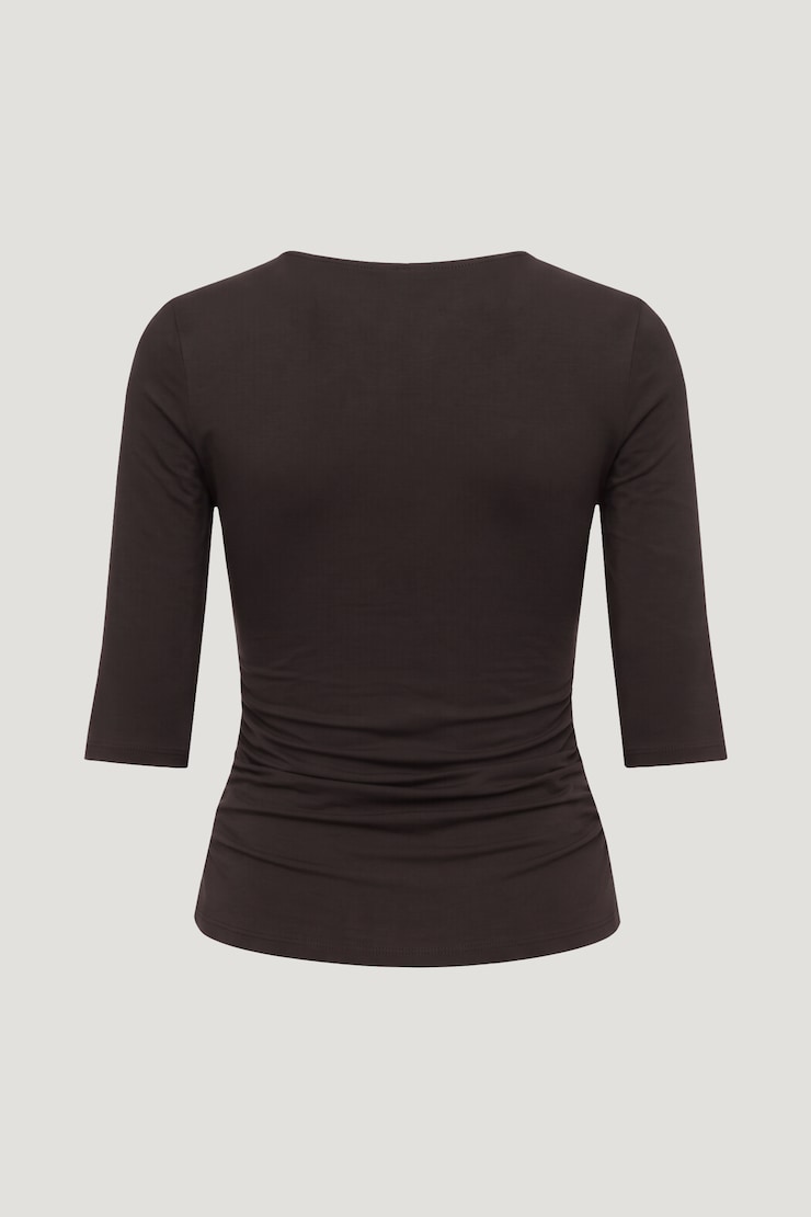 Morgan Plunge 3/4 Sleeve Top