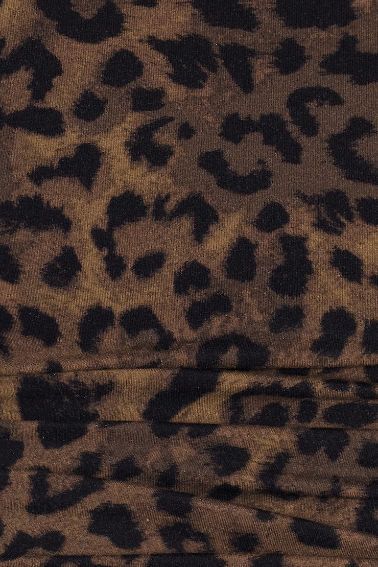 Sleek Scoop Cami Top, Untamed Leopard Brown, large