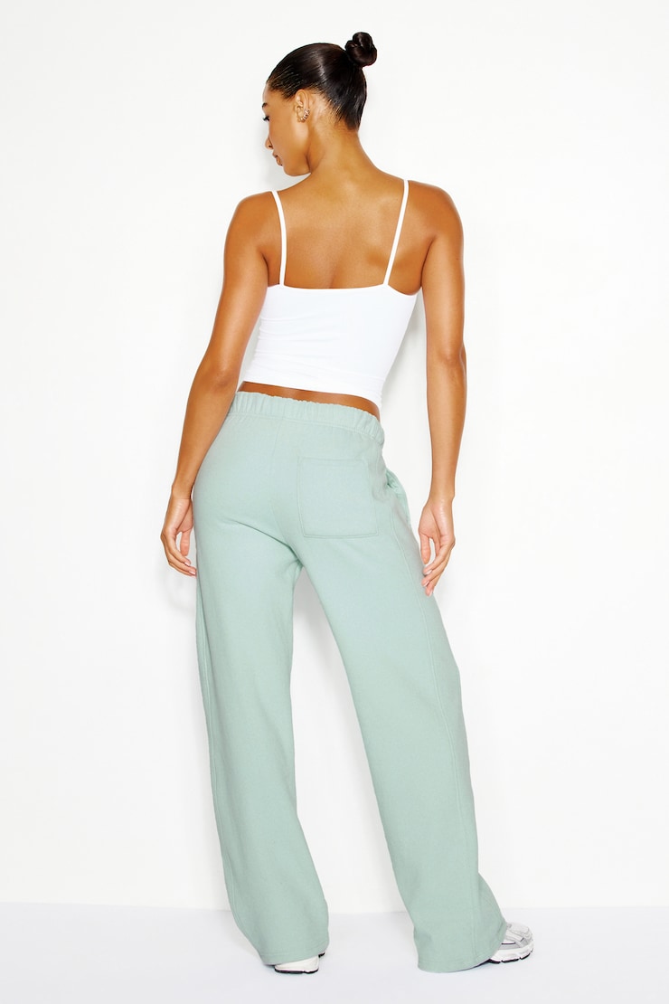 Pantalon de jogging à jambe droite en tissu UltraFleece, Trouble turquoise, large