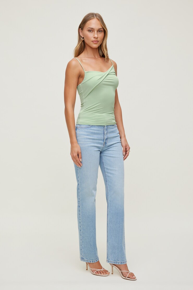 Twisted Cami Top Macaroon Mint Blue large