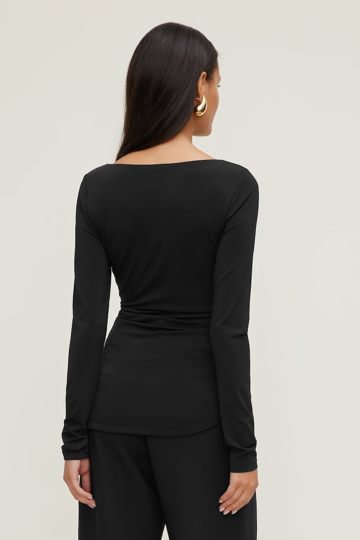 Sculpt Metal Detail Top Jet Black large