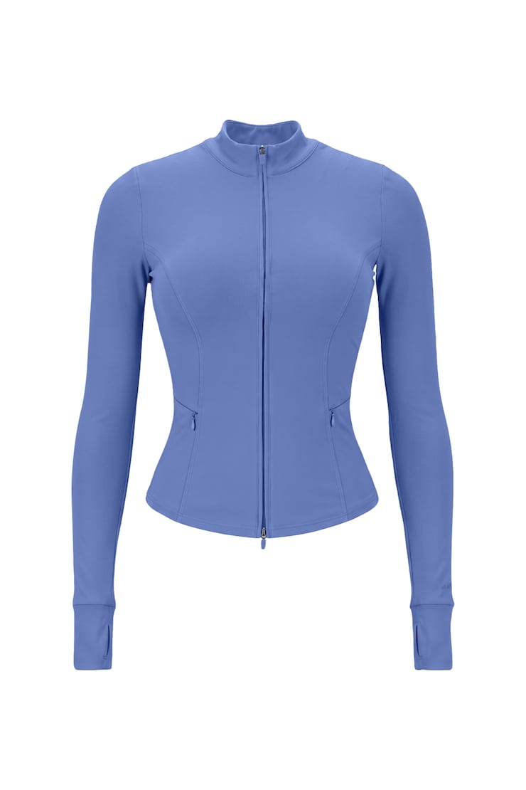Active Zip Up Jacket, Blue Blush, large