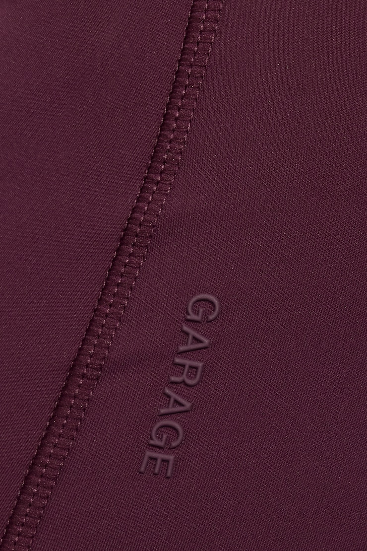 Double Layer Romper, Fig Fantasy Maroon/Snow White, large