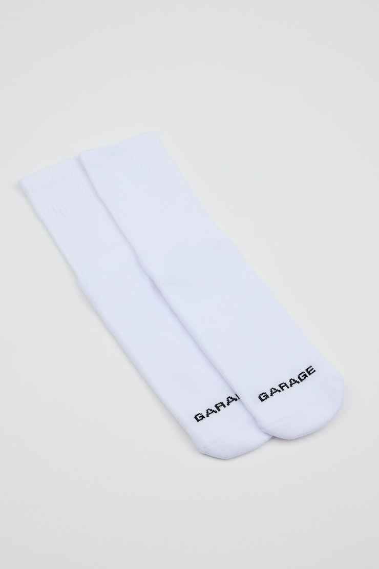 SoftCotton The Classic Crew Socks - 3 Pack, Bright White, large