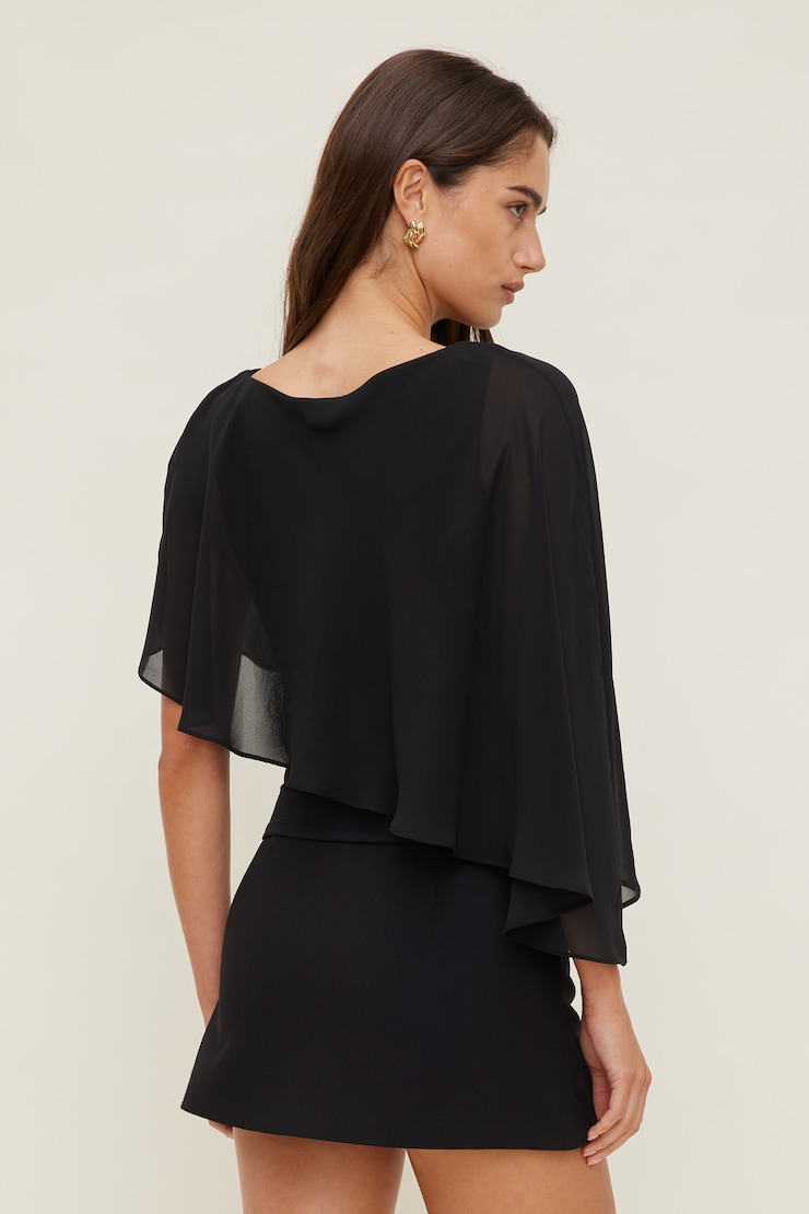 Sculpt Cape Top Jet Black large