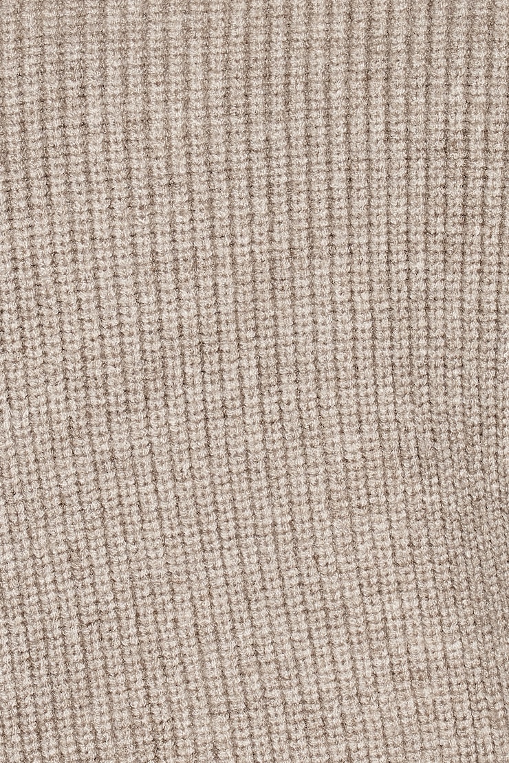 Short Hoodie, Warm Taupe Melange, large