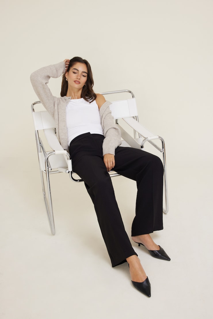 Yasmin Airflow Straight Leg Pants Jet Black large