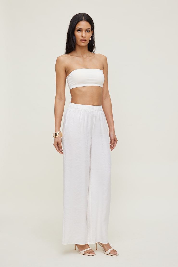 Soutien-gorge bandeau sculptant Crème sel de mer large
