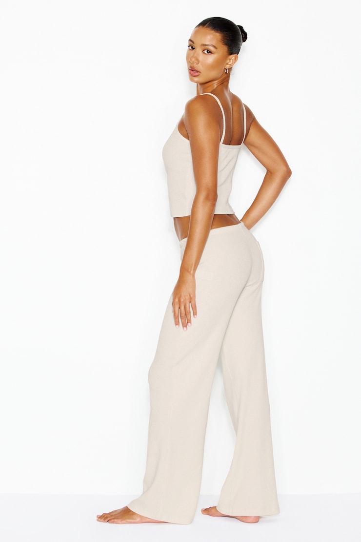 Waffle Pants, Coconut Whip Beige, large