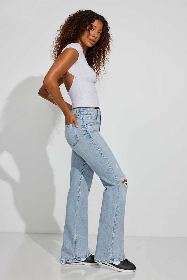'90s Straight Jeans, Elora Blue, large
