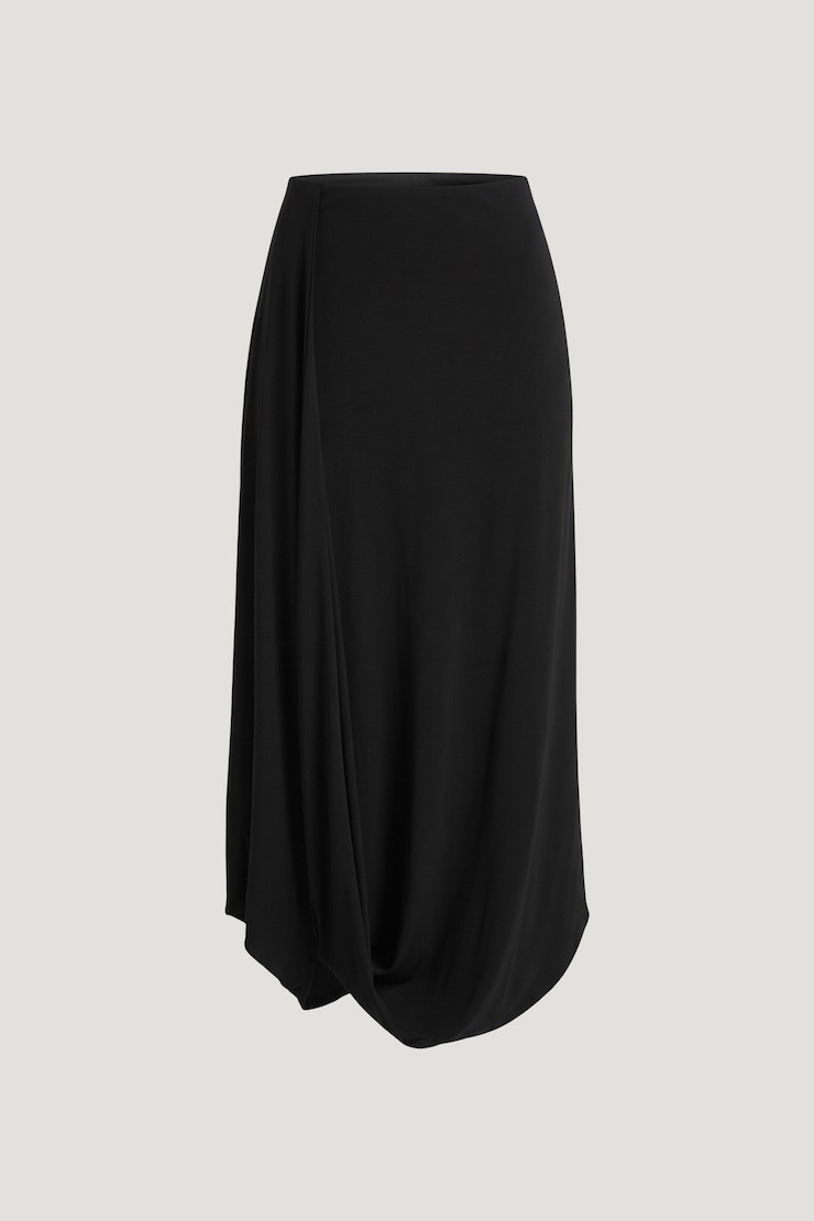 Sculpt Twisted Midi Skirt Jet Black large