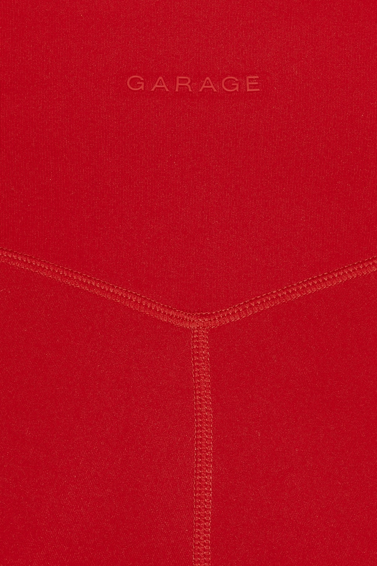 Active Booty Shorts, Scarlet Flame Red, large