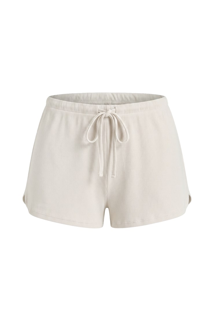 Waffle Shorts, Coconut Whip Beige, large