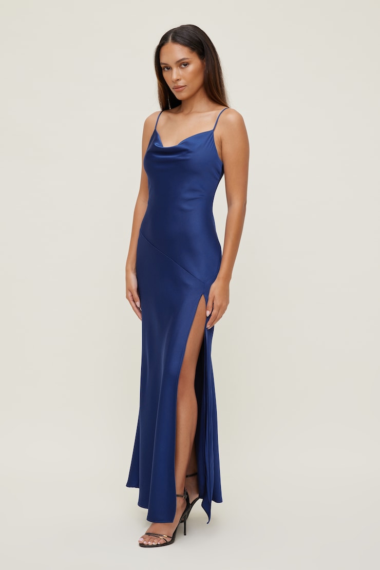 Lucia Satin Maxi Slip Dress