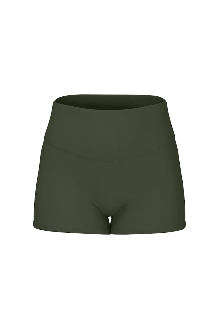 Active 3" Booty Shorts, Olive Obsession, large