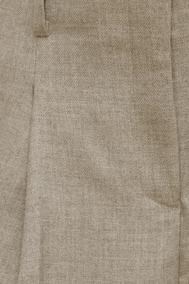 Mid Rise Wide Leg Pants Warm Oats Beige large