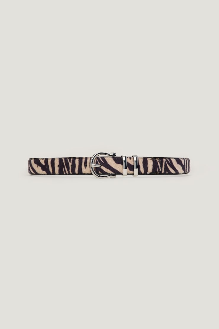 Classic Faux Calf Hair Belt