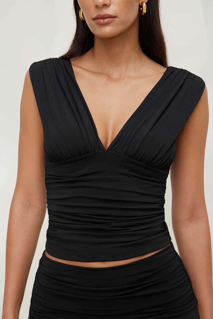 Sculpt Plunge Tank Top