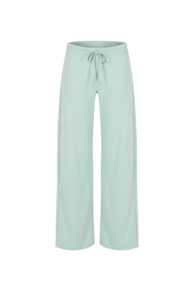 StretchTerry™ Wide Leg Pants, Turquoise Trouble, large