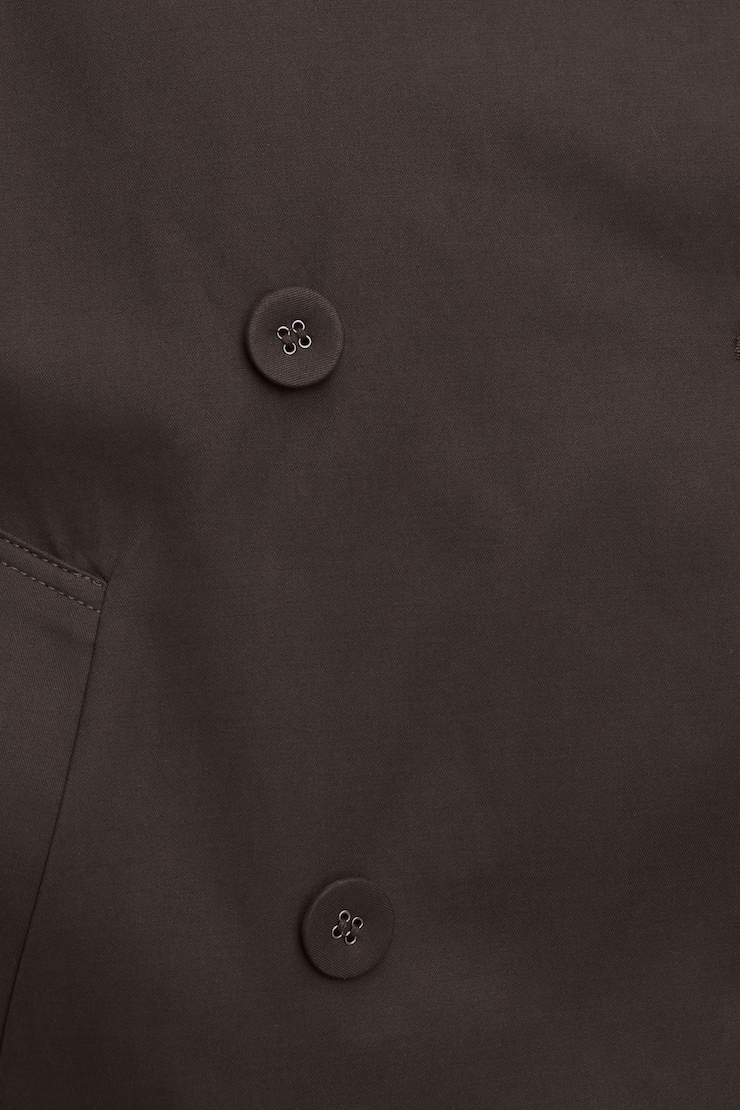 Siena Trench Bomber Jacket Java Brown large