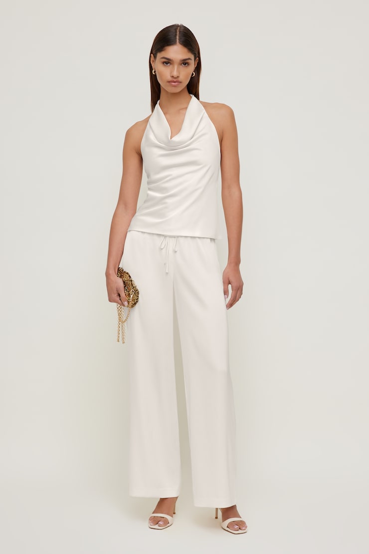 Leo Satin Wide Leg Pants
