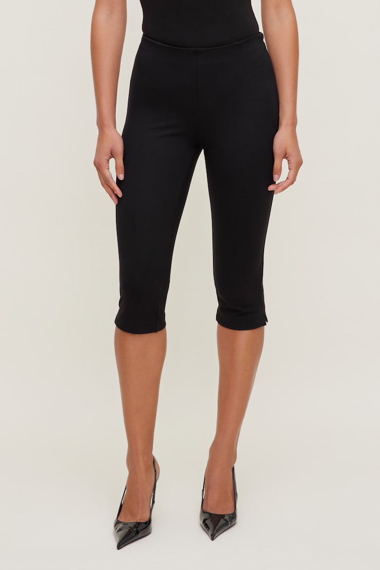 Pantalon capri Liv Noir encre large