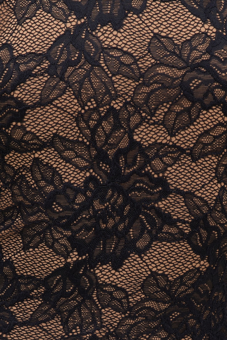 Lace Halter Top Jet Black large