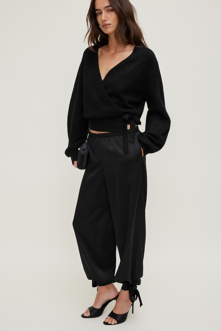 Satin Balloon Pants