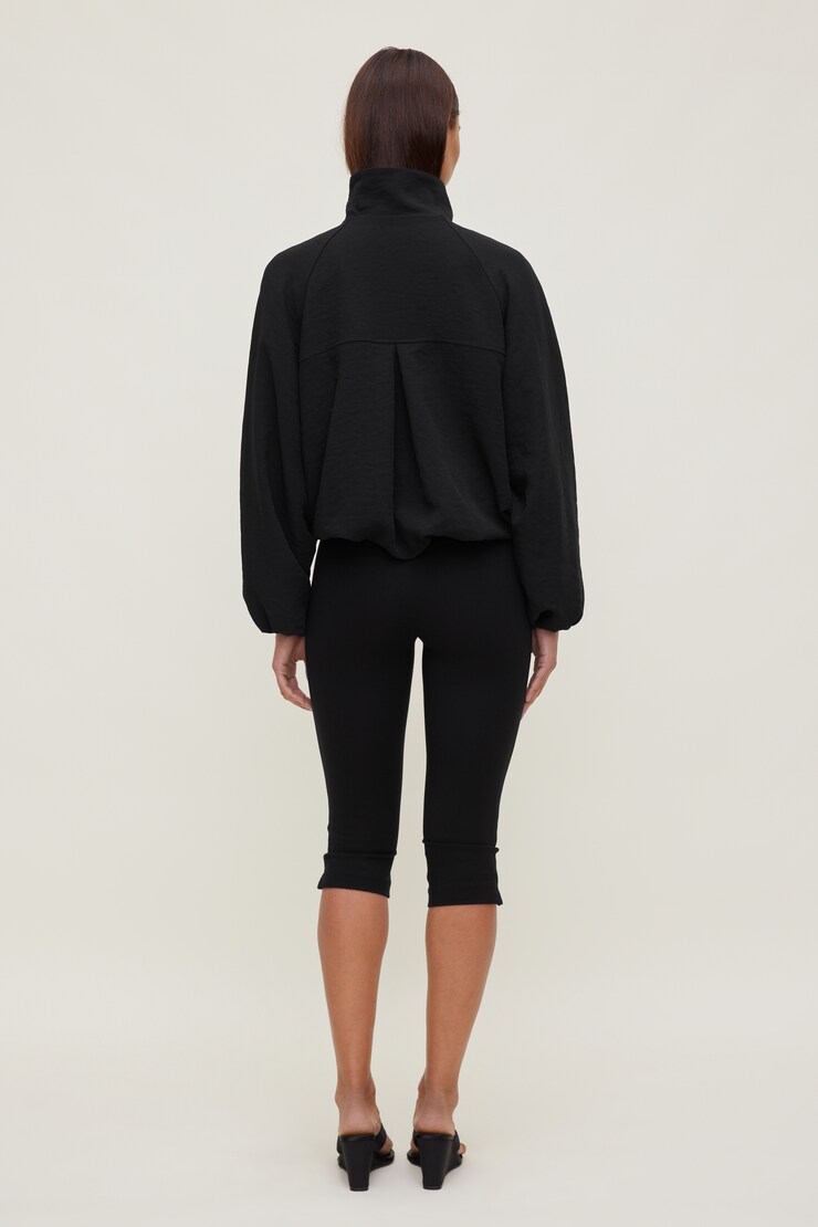 High Neck Airflow Anorak Jet Black large
