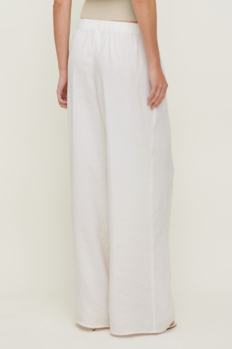 Priya Wide Leg Pants Calming White large