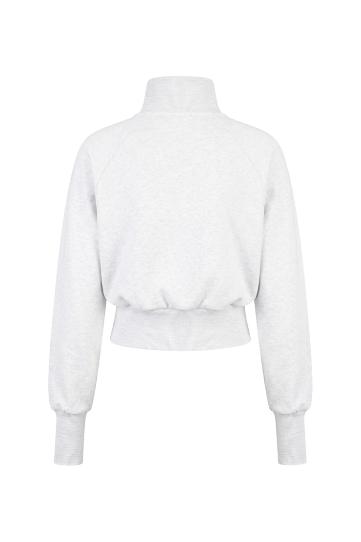 UltraFleece Funnel Half Zip Sweatshirt, Spring Grey Mix, large