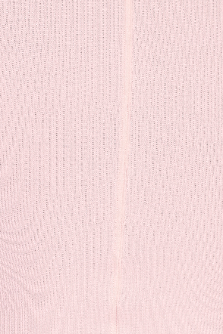 SnatchRib Scoop Neck Longsleeve Top, Pink, large