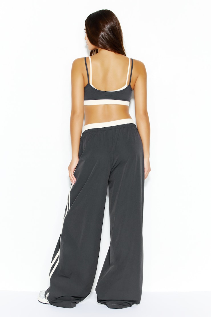 Pantalon sport actif, Gris fer forgé/Blanche-Neige, large