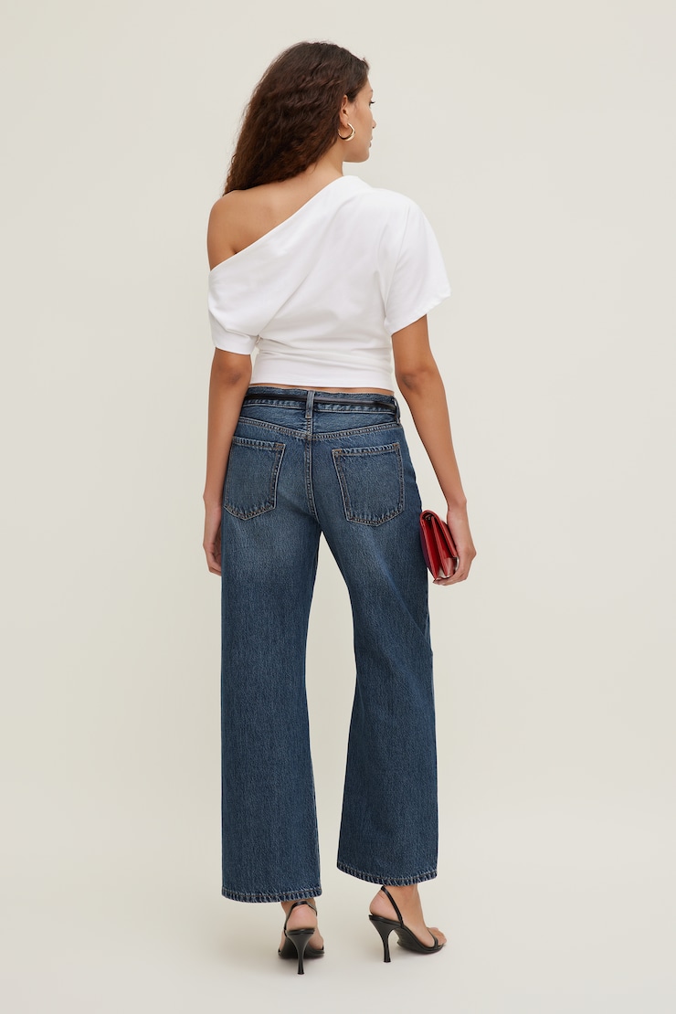 Alexa Cotton Spandex T Shirt Bright White large