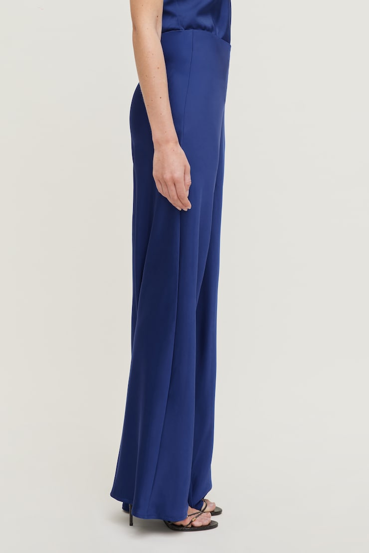 Pantalon en satin à jambe large Izzy