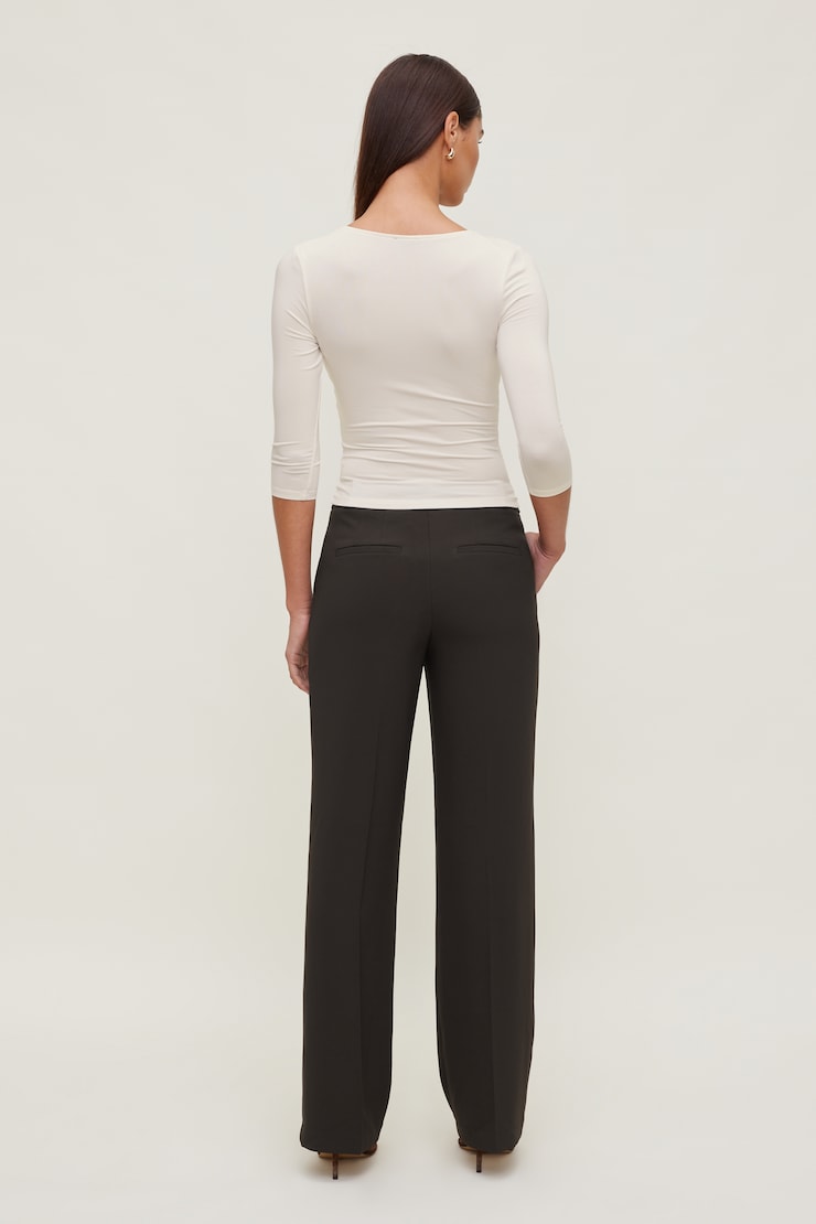 Camelia Crepe Straight Leg Pants
