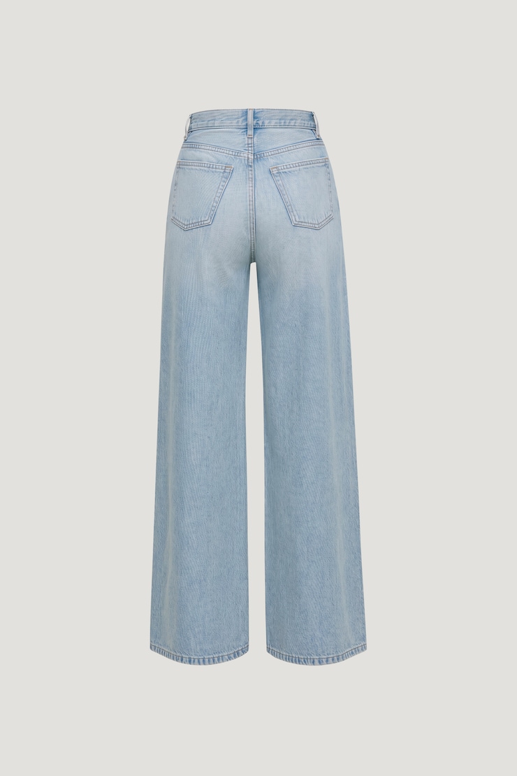Jean à taille ultra-haute et jambe large Harlow