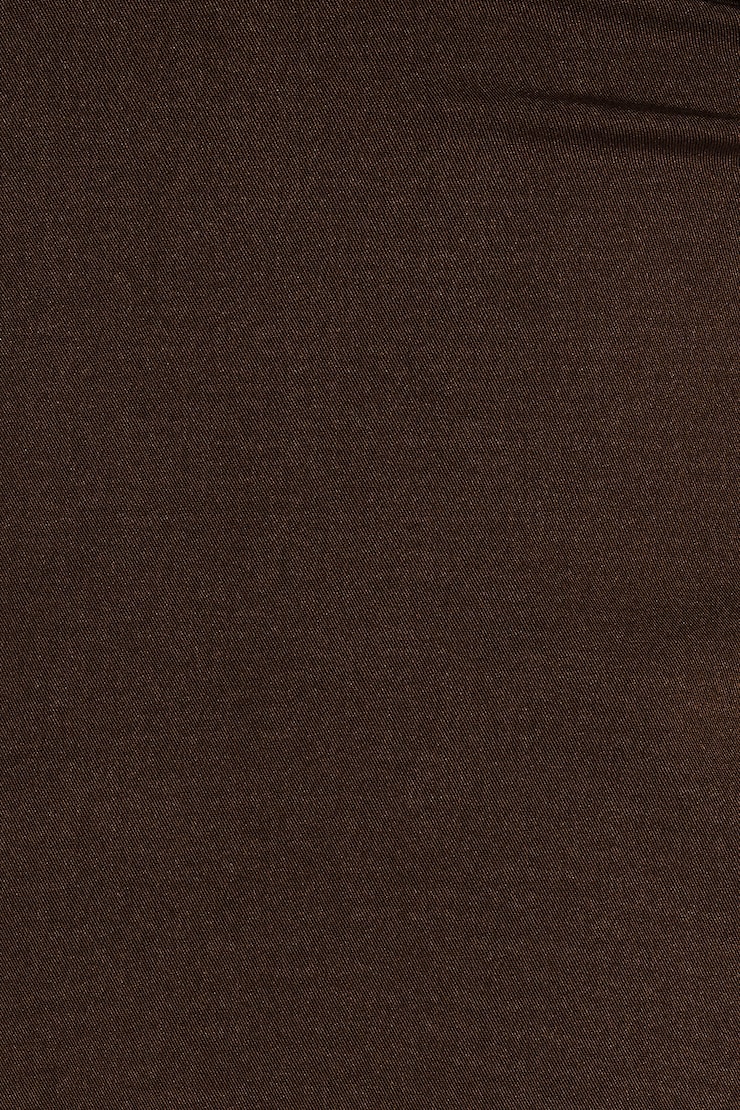 Celine Tie Back Apron Top, Armadillo Brown, large