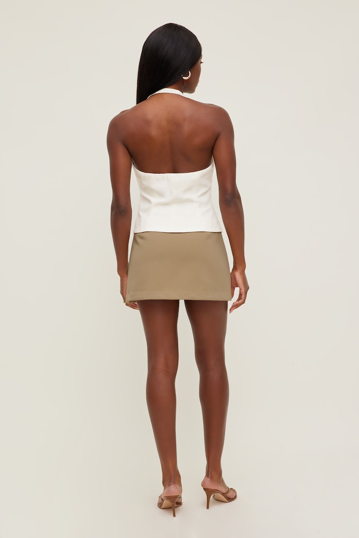Stacie Mini Skort Cornstalk Beige large