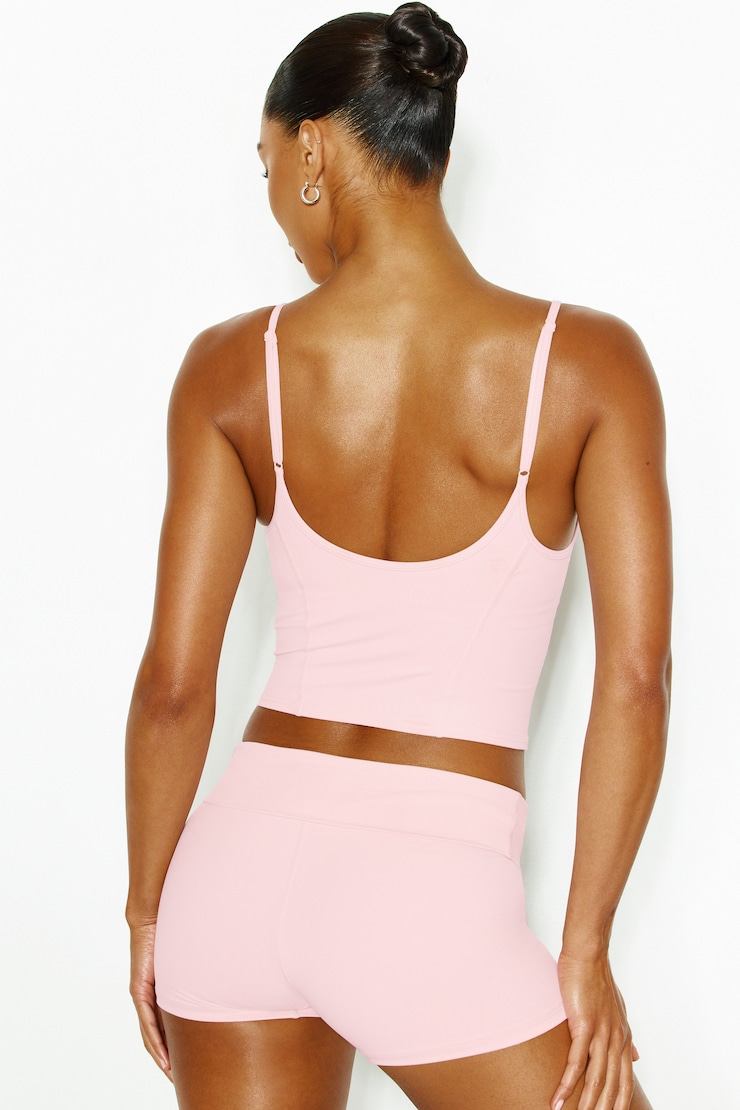 Active V-Neck Cami Top, Pink, large