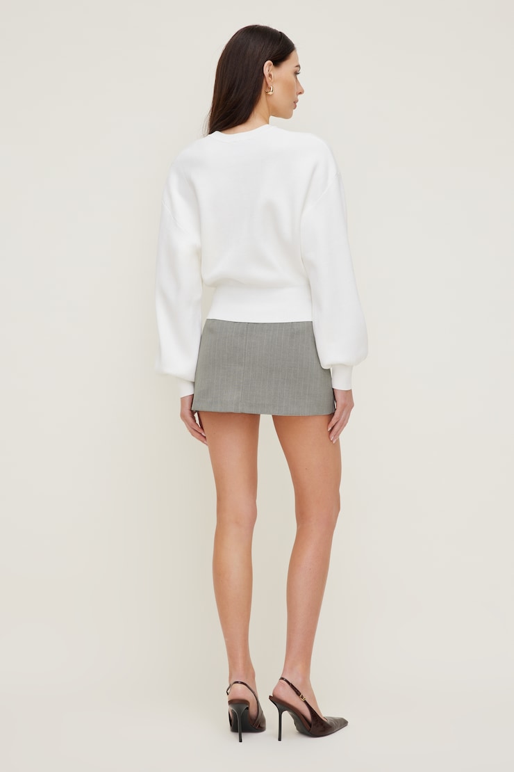 Bea Crewneck Sweater Snow White large