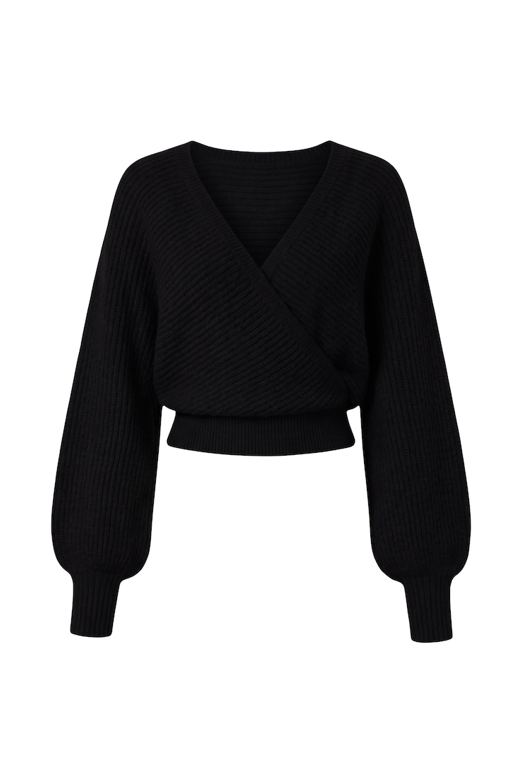 Wrapped Up Sweater, Jet Black, large