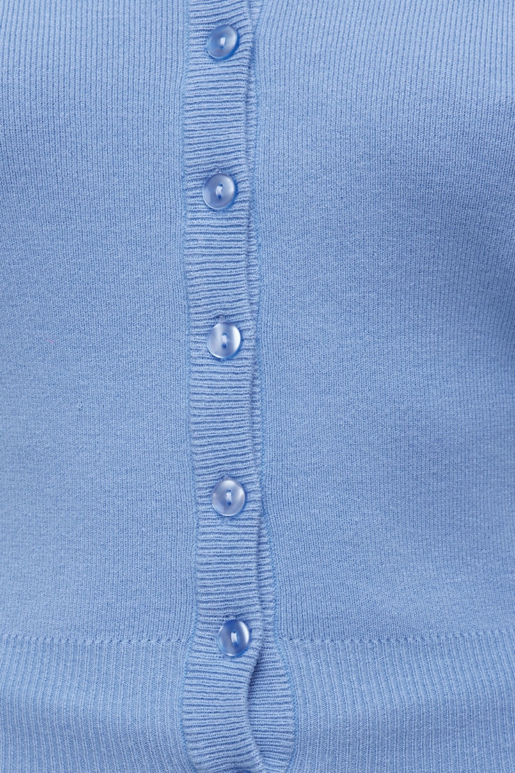 Rebecca Crewneck Cardigan Della Robbia Blue large
