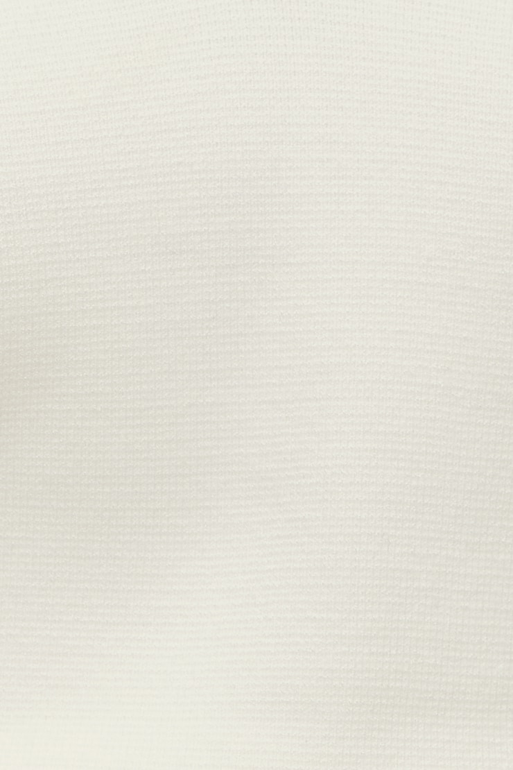Cinched V Neck Sweater Snow White large