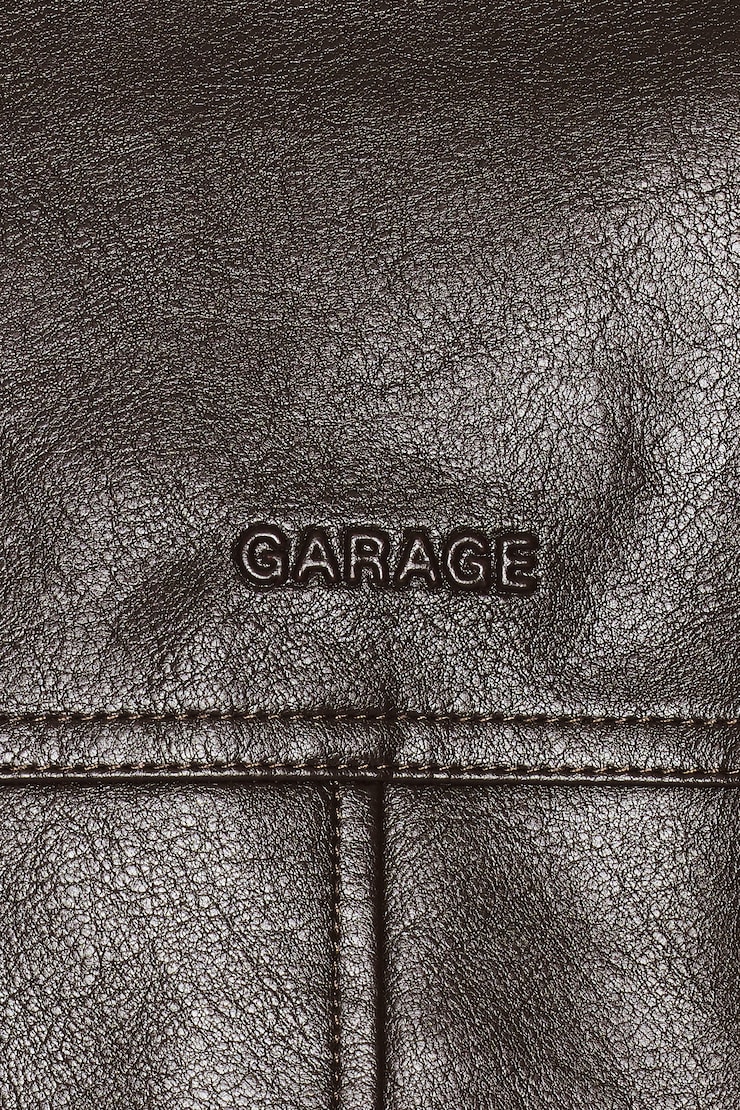 Bubble Faux-Leather Jacket