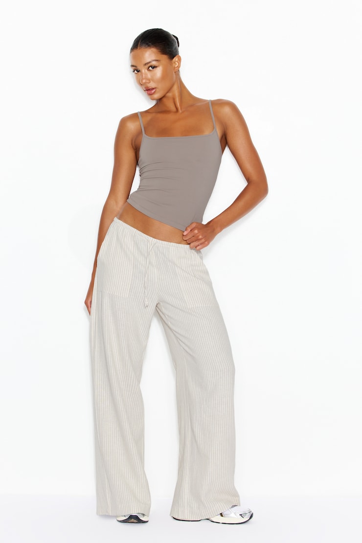 Millie Linen Pull-On Pants