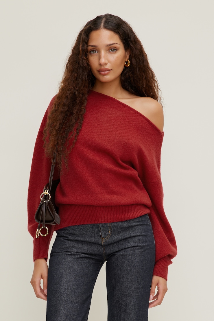 Dynamite Lola Off Shoulder Sweater