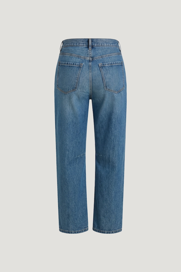 Theo Mid Rise Barrel Leg Jeans Medium Dark Indigo / Southern Blue large