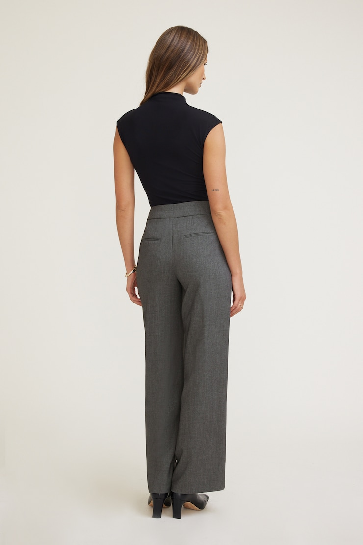 Yasmin Straight Leg Pants Anchor Grey Melange large