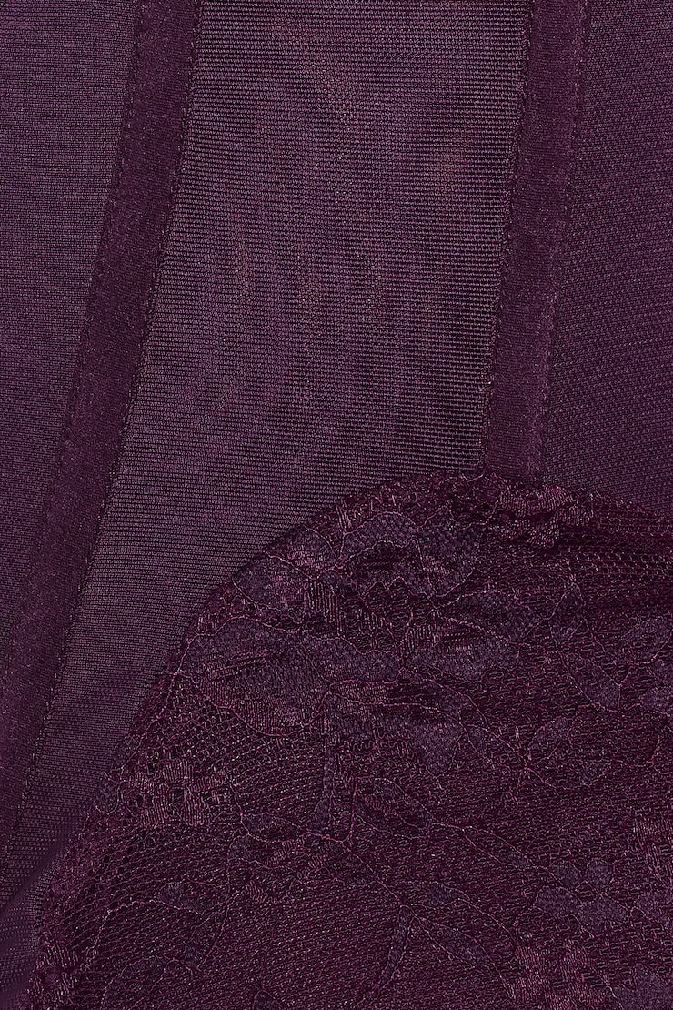Tate Sweetheart Lace Corset, WILD BERRY, large